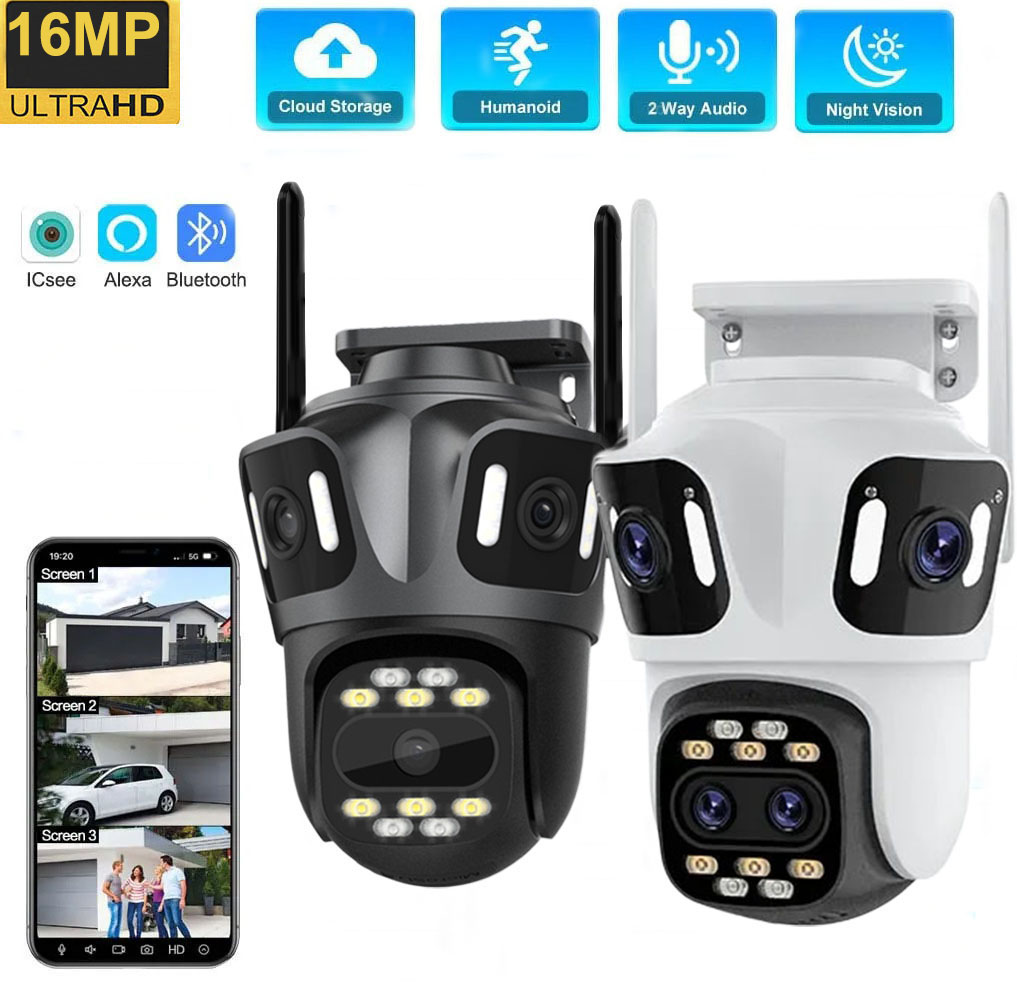 Smart Home Outdoor Camera - Uzoom 10K 16MP Outdoor PTZ WIFI