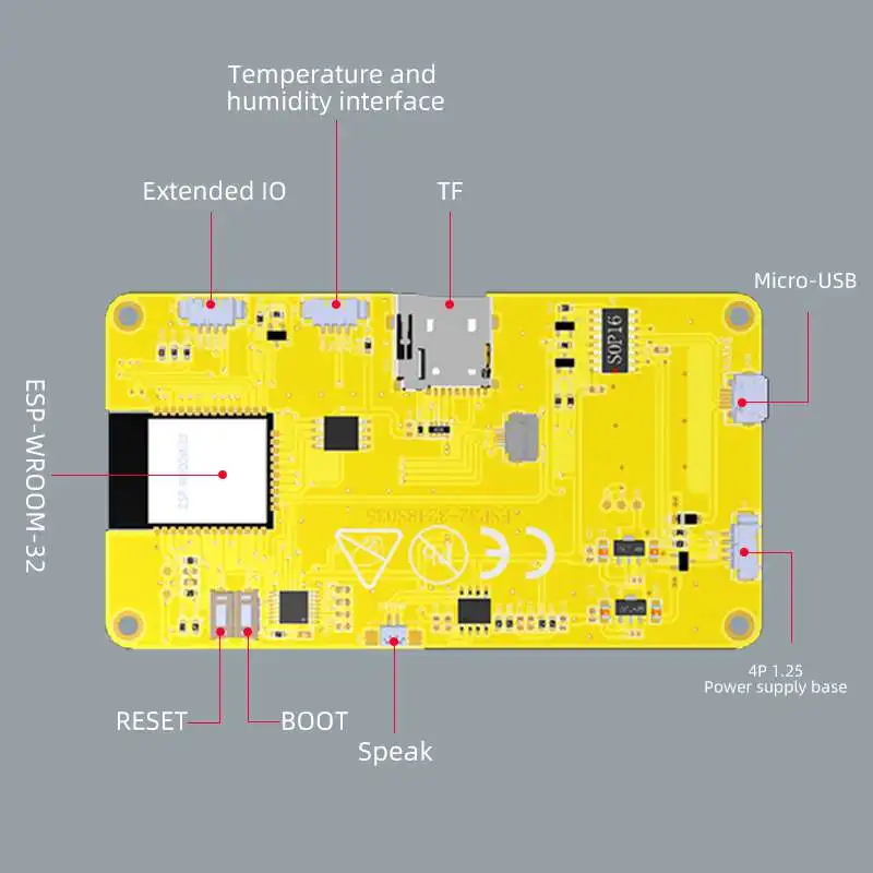 Smart Home Monitor - ESP32-3248S035 3.5 Inch Smart LCD Display