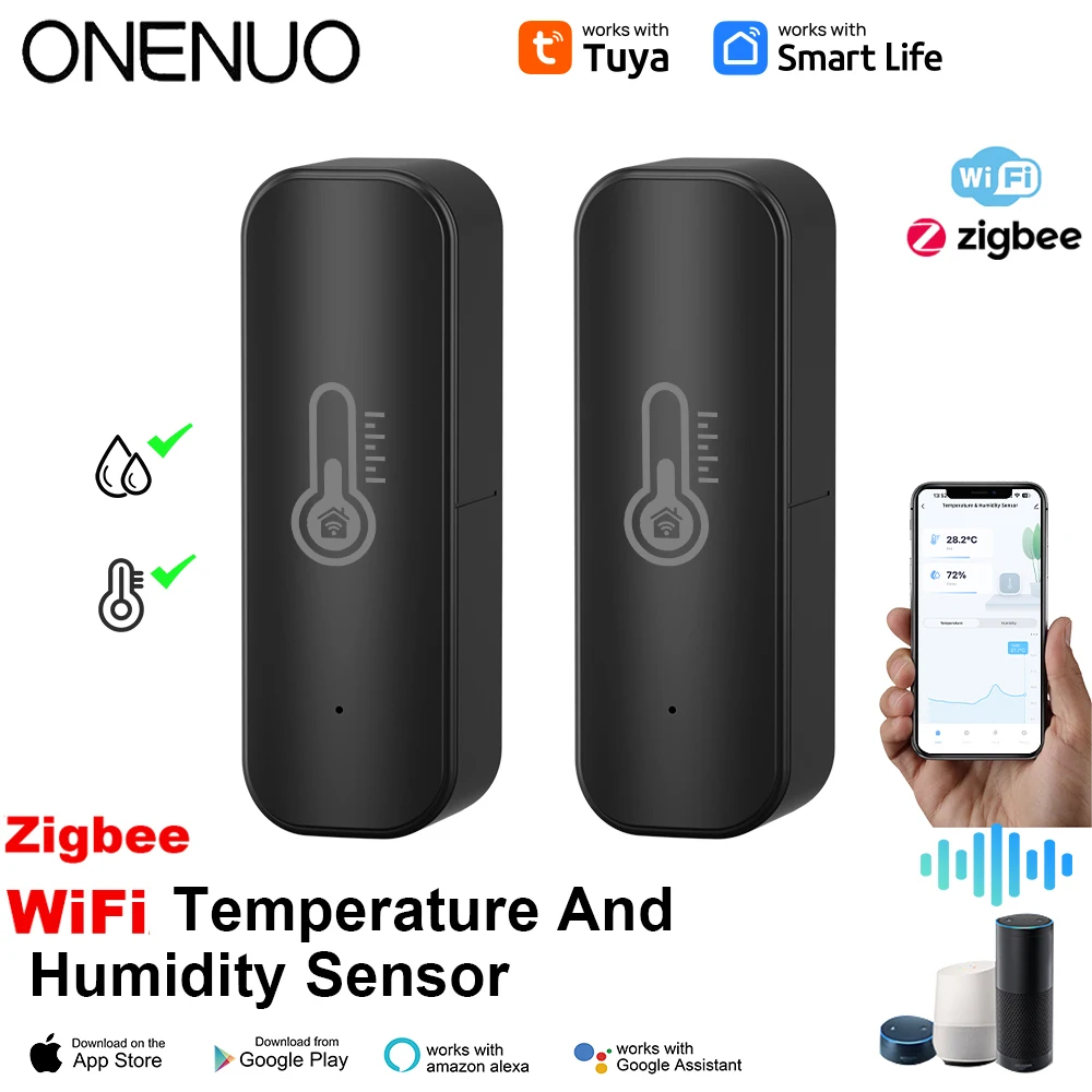 Smart Home Automation System - Tuya Zigbee/ WiFi Smart Temperature Humidity