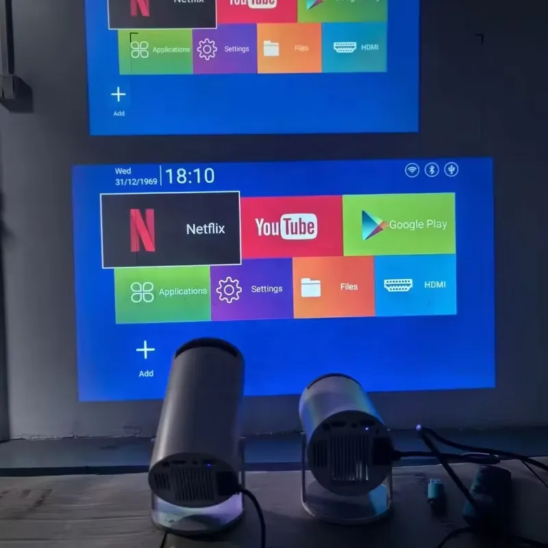Smart Home Tablet - Latest HY300 Pro Smart Projector Auto