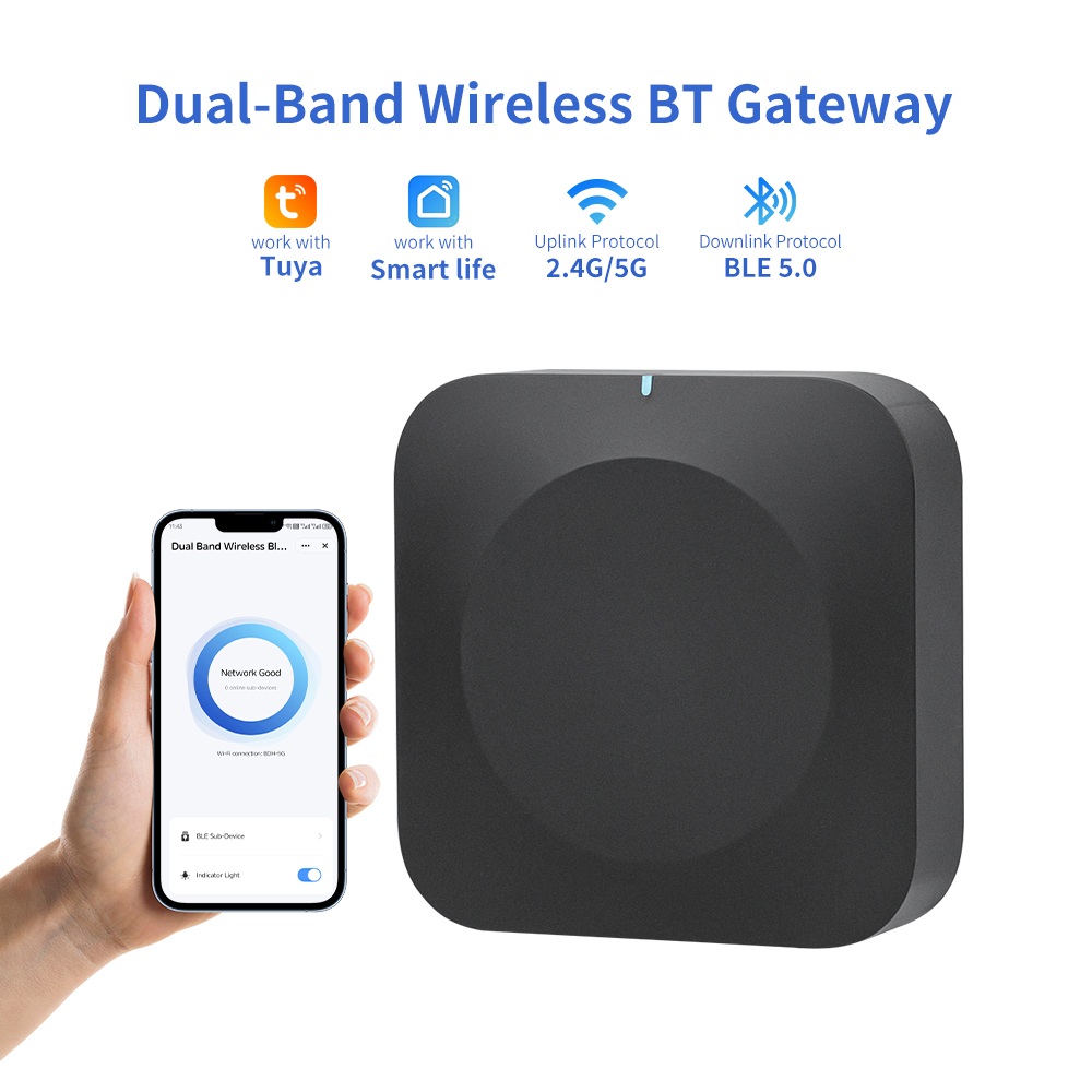 Smart Home Website - Tuya Dual-Band Bluetooth Gateway 2.4G/5G WiFi