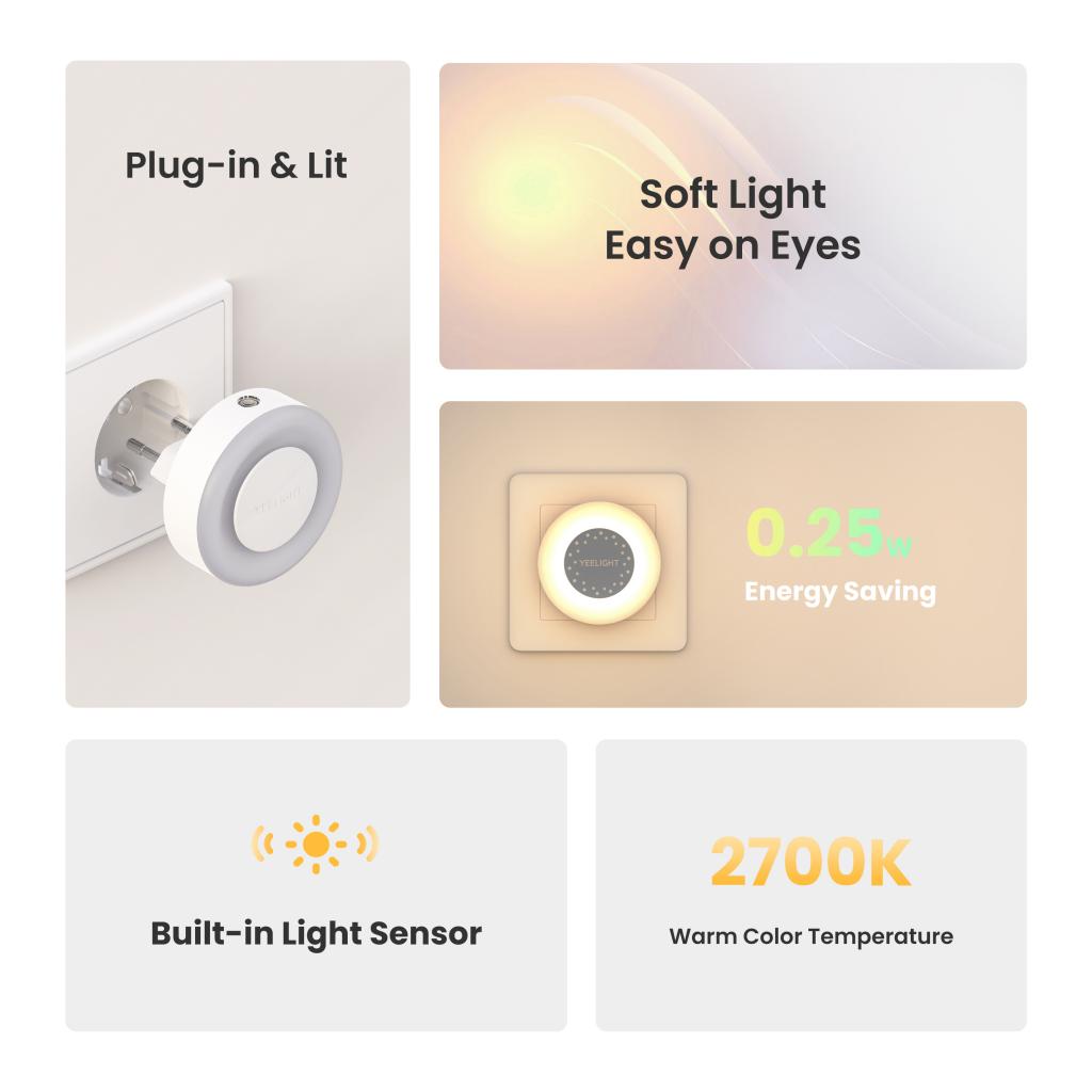 Yeelight Plug-in Light Sensor  - đánh giá và giá Smart Home Yeelight