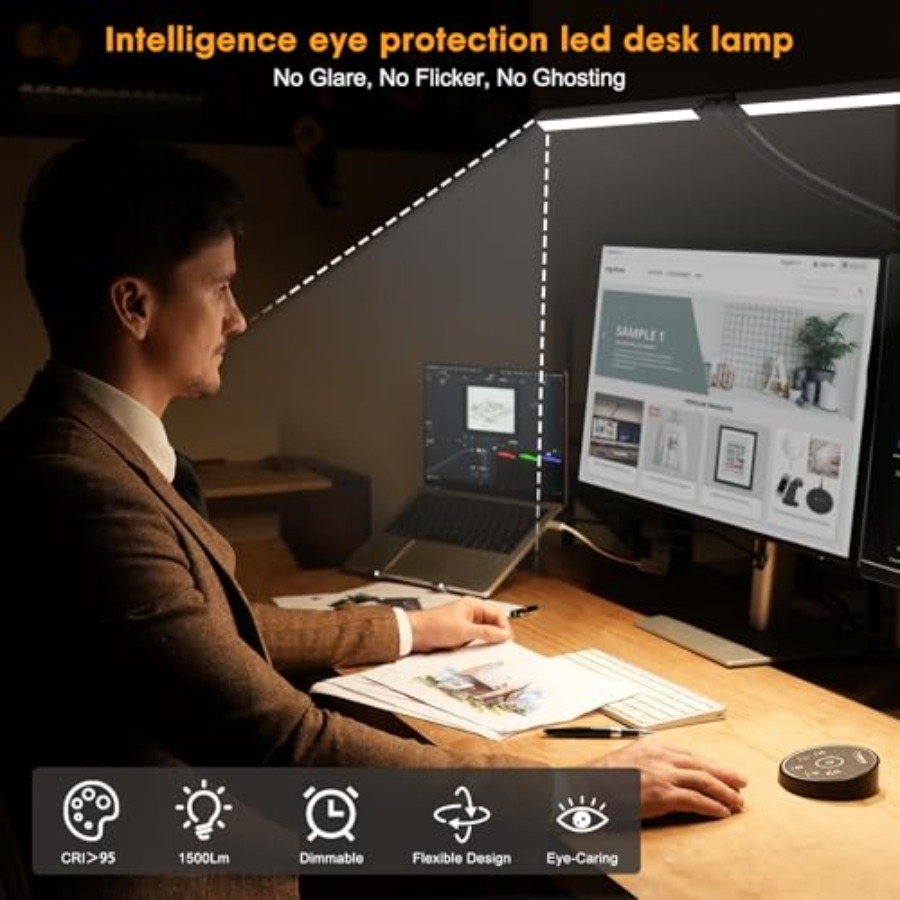 Led Desk Lamp for Office Home  - đánh giá và giá Smart Home Monitor