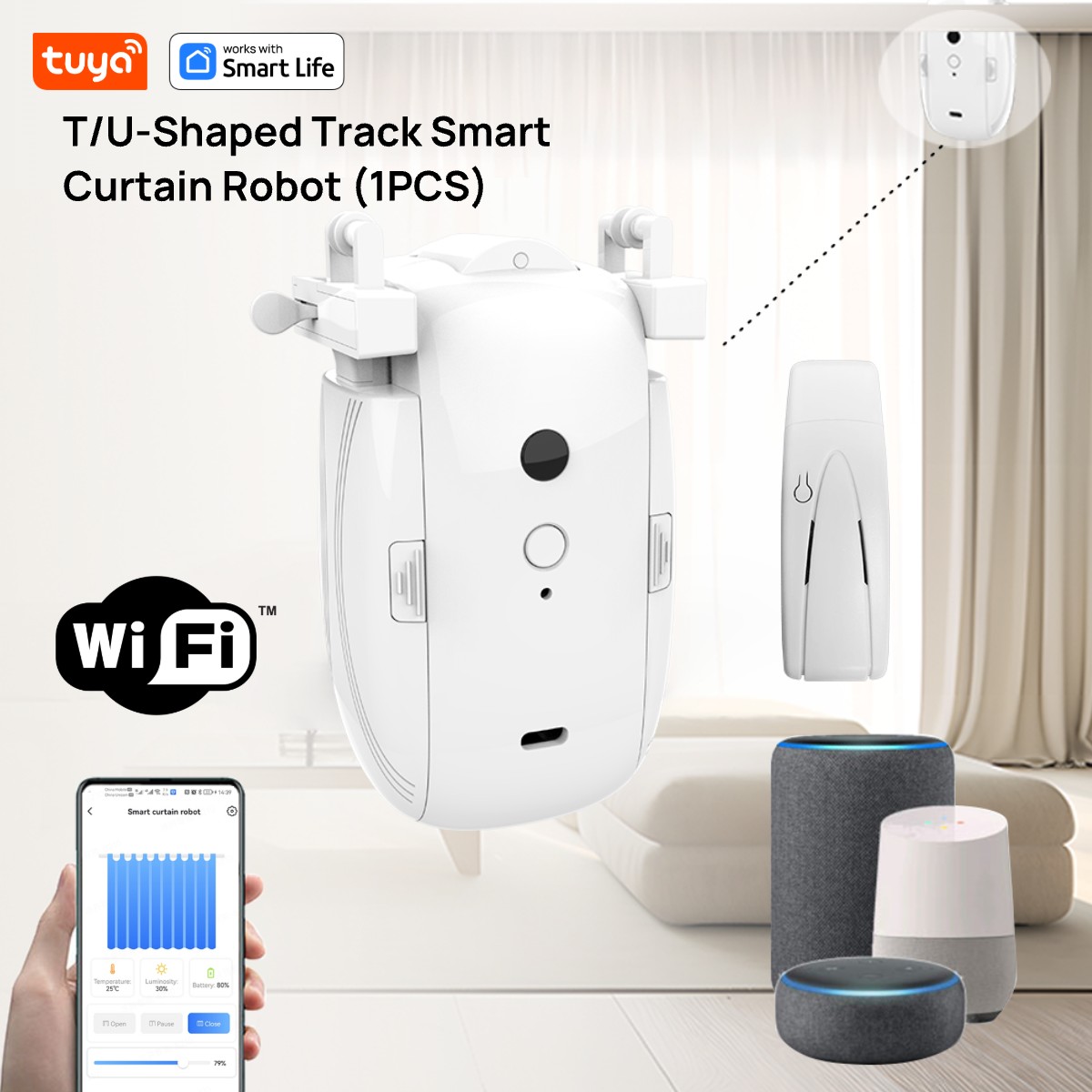 Tuya Smart WiFi Curtain Robot  - đánh giá và giá Smart Home Website