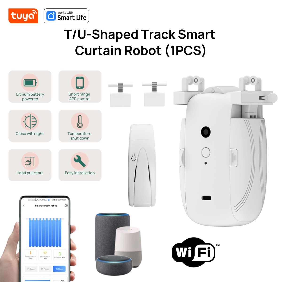 Tuya Smart WiFi Curtain Robot  - đánh giá và giá Smart Home Website