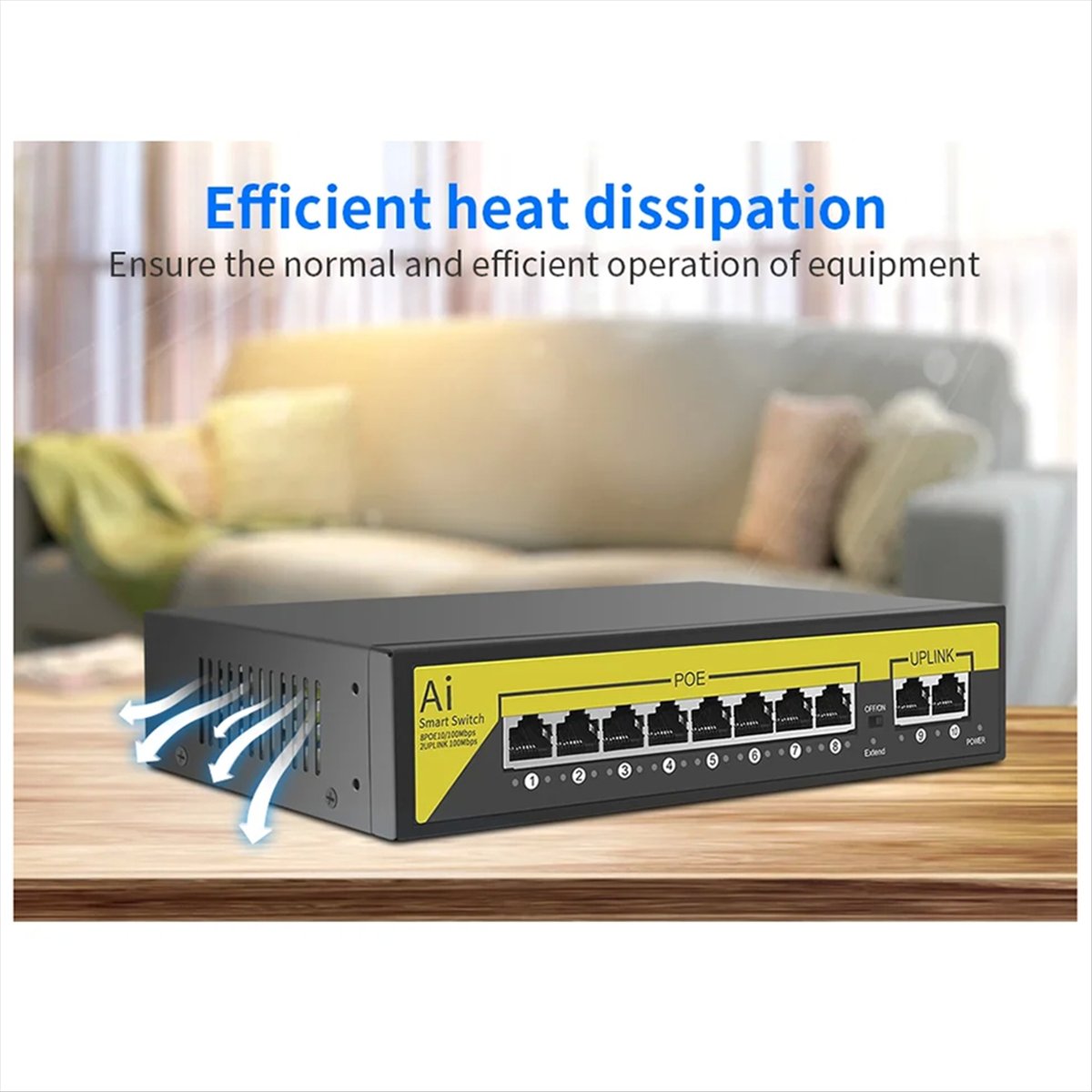 48V 8Ports POE Switch Ethernet - đánh giá và giá Security Ip Camera