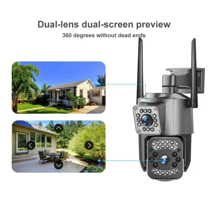 8MP WIFI IP Camera 4K PTZ Dual - đánh giá và giá Smart Home Outdoor Camera