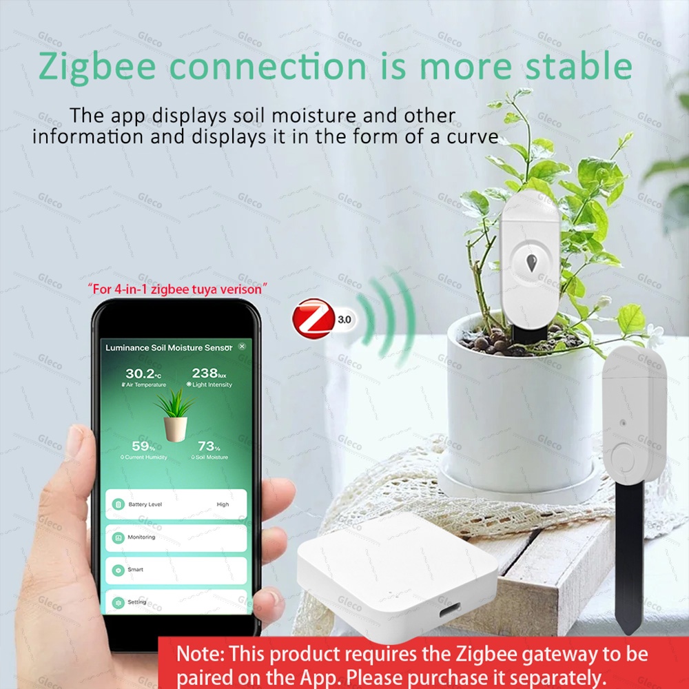 Zigbee Soil Moisture Sensor Me - đánh giá và giá Smart Home Features