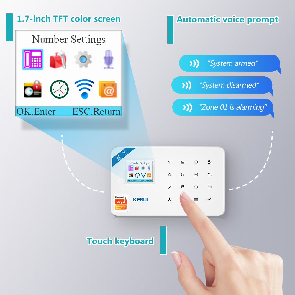 KERUI W181 Alarm System Secutr - đánh giá và giá Smart Home Automation System