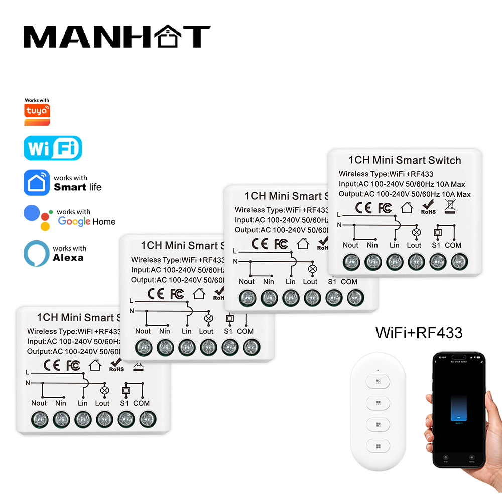 10A Mini WIFI Smart Switch RF4 - đánh giá và giá Smart Home Features