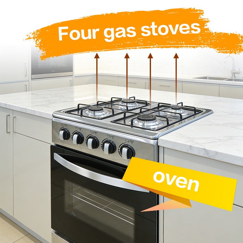 Vertical Kitchen with 4 Gas St - đánh giá và giá Smart Home Oven