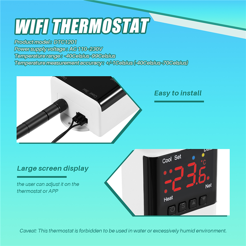 Wireless Wifi Temperature Cont - đánh giá và giá Smart Home Features
