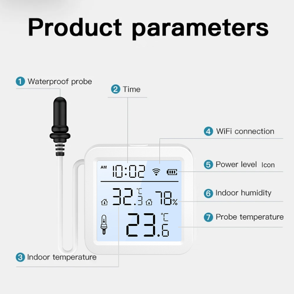 WiFi Humidity Temperature Sens - đánh giá và giá Smart Home Monitor